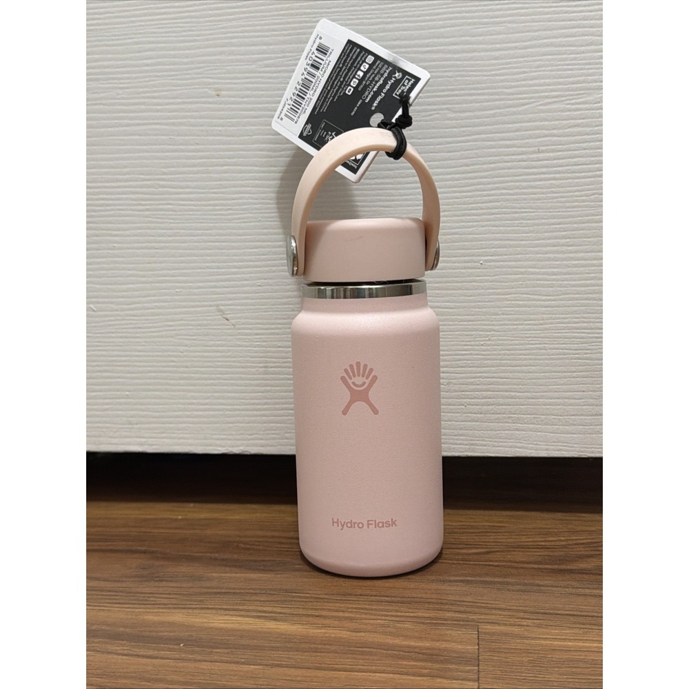 NWT Hydro Flask Hydroflask Micro Water Bottle Kids 6.7 Oz Baby Pink Trillium